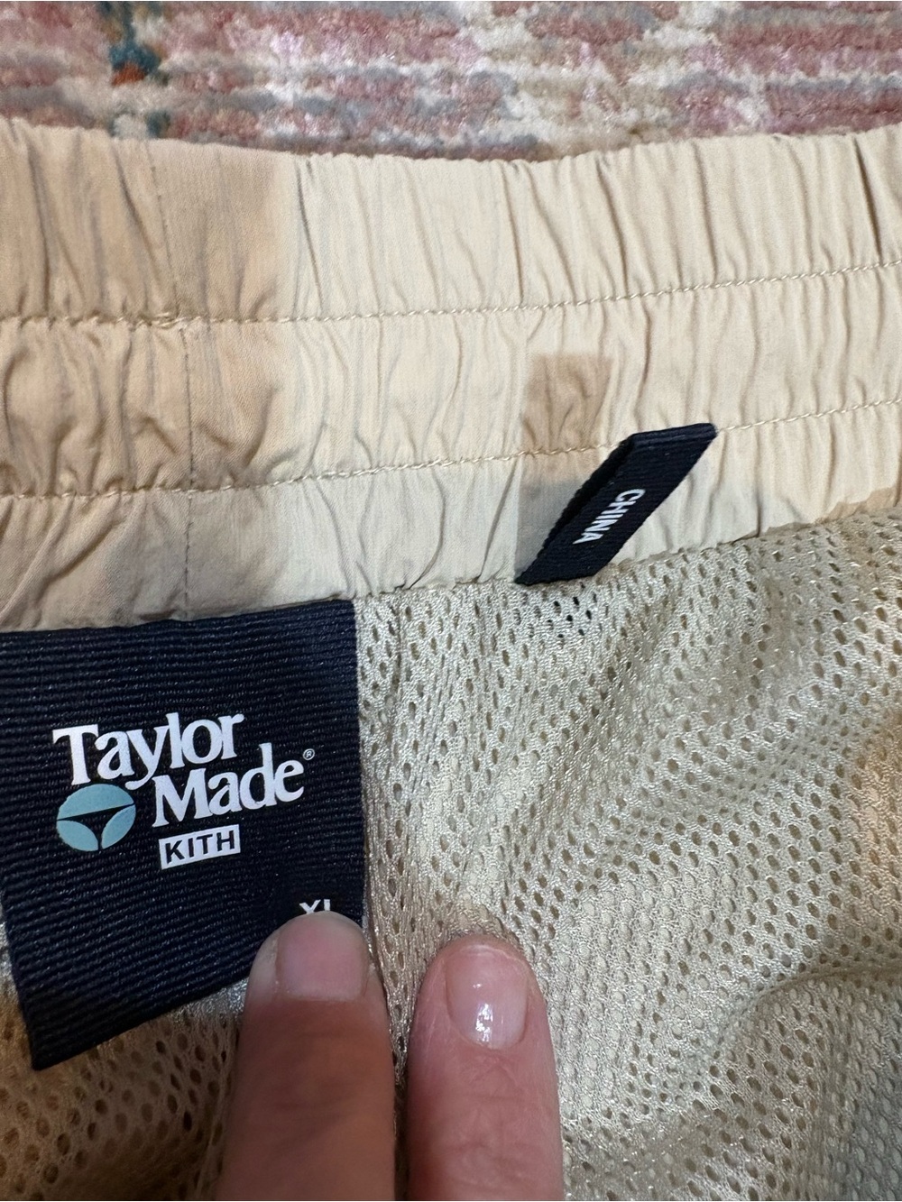 Rare Kith TaylorMade Beige Drawstring Joggers - Picture 4 of 10